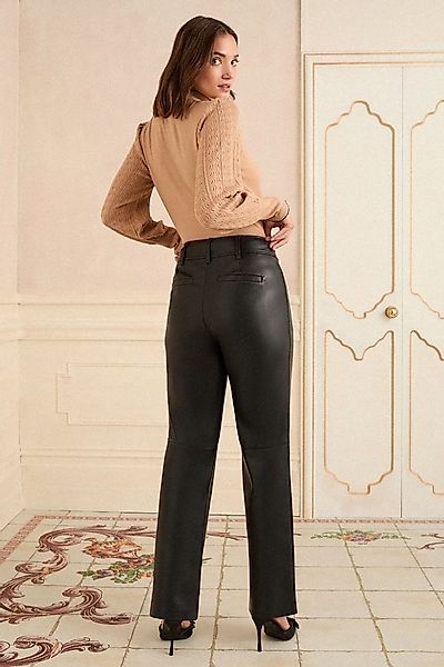 Love & Roses Lederhose Love & Roses gerade Hose aus Kunstleder, Regular (1- günstig online kaufen