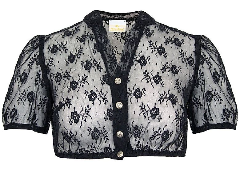 Pierre Marcel Die Bluse Dirndlbluse Transparente Damen Spitzen Bluse "Haile günstig online kaufen