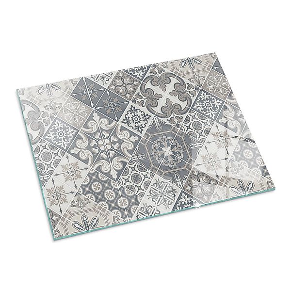 Tulup Glasplatte für Kamin Dekoratives Mosaikmuster Kamin Glasplatte Rechte günstig online kaufen