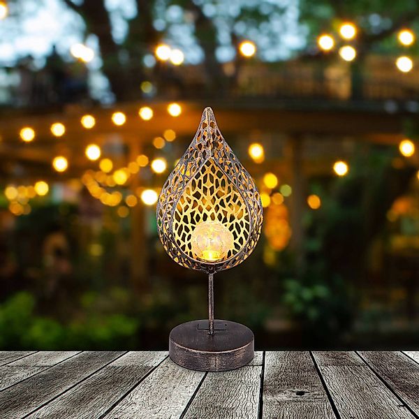 GLOBO LIGHTING Außen-Stehlampe Globo LED Solarleuchte günstig online kaufen