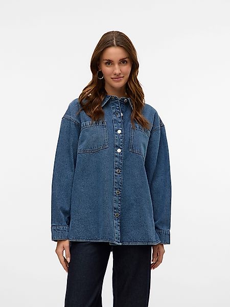 Vero Moda Jeansbluse VMJENNIE LS OVERSIZE günstig online kaufen
