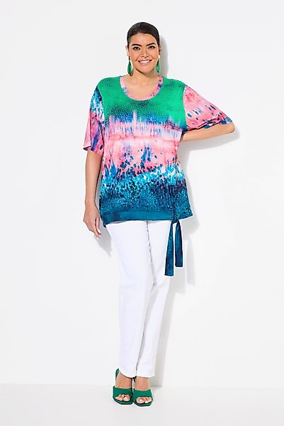 Ulla Popken T-Shirt T-Shirt Farbverlauf Rundhals günstig online kaufen