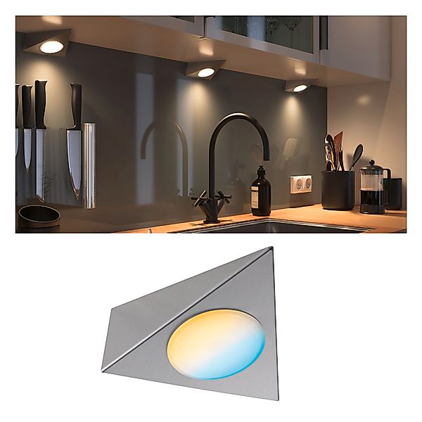 Paulmann "Clever Connect LED Spot Trigo Tunable White 2,1W Nickel gebürstet günstig online kaufen