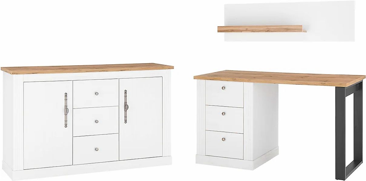 Home affaire Büromöbel-Set "Westminster", im romantischen Landhausstil günstig online kaufen