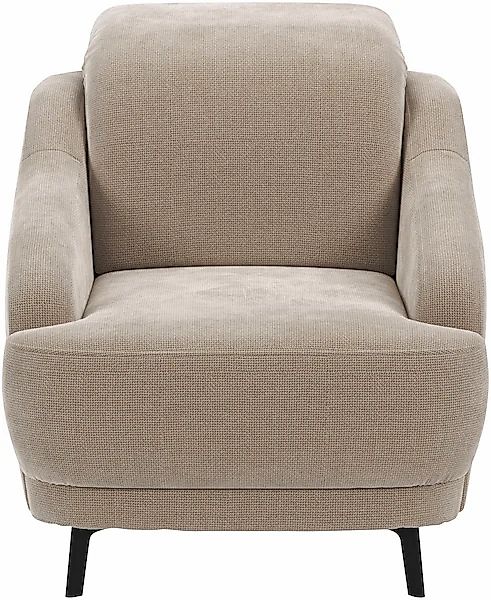 sit&more Sessel »Blues«, (1 St.), mit Metallfüßen, schwarz-matt günstig online kaufen
