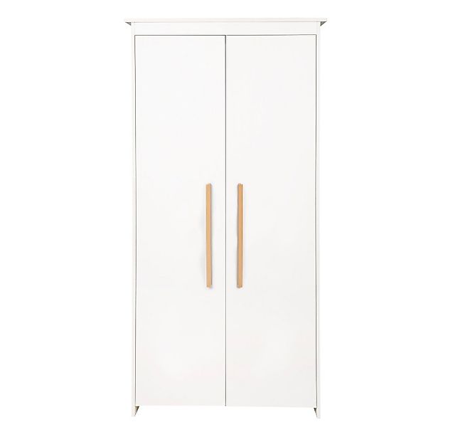 roba® Kinderkleiderschrank Lilo 2-türig Kinderschrank mit modernen Holzgrif günstig online kaufen