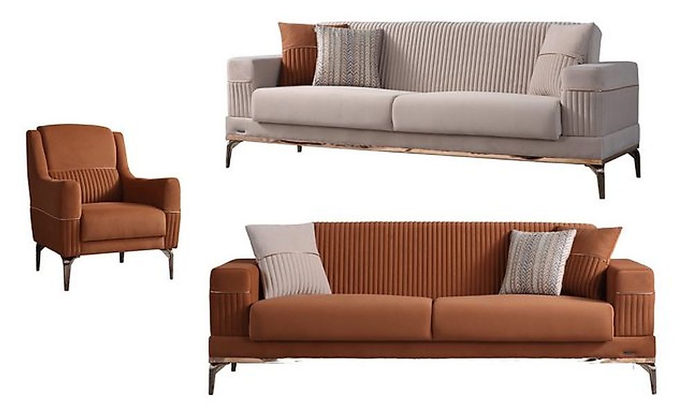 Villa Möbel Polstergarnitur New Cusco, (3-tlg), Hand Made Qualtiy, Schlaffu günstig online kaufen