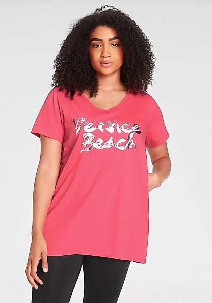 Venice Beach Longshirt, Langarm, lockere Passform, mit Logodruck, herzförmi günstig online kaufen