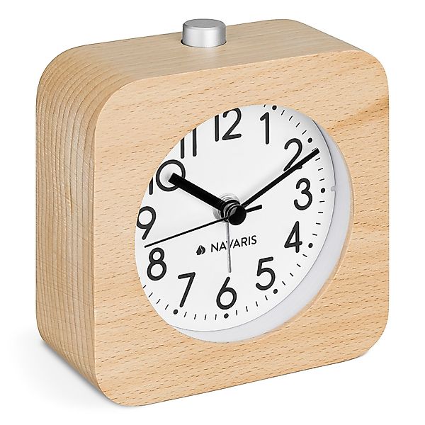 Navaris Wecker Retro Holzwecker mit Snooze günstig online kaufen