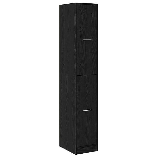 vidaXL Fächerschrank Apotheker-Schrank Schwarze Eiche 30x41x174,5 cm Spanpl günstig online kaufen