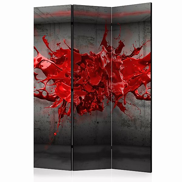3-teiliges Paravent - Red Ink Blot [room Dividers] günstig online kaufen