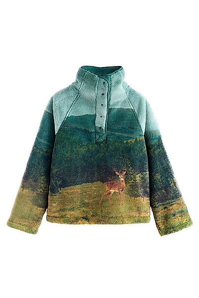 Next Fleecepullover Oberteil aus Borg-Fleece mit Print (1-tlg) günstig online kaufen