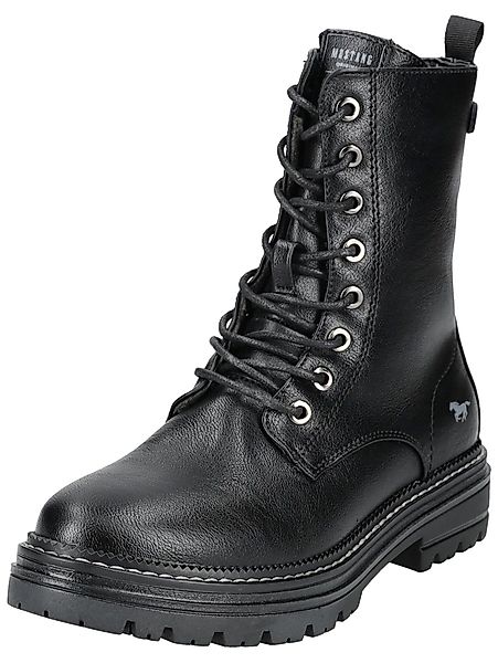 MUSTANG Stiefelette Lederimitat Schnürstiefelette günstig online kaufen