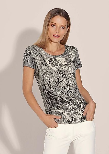 MADELEINE Kurzarmshirt Sommerliches Shirt mit Alloverprint günstig online kaufen