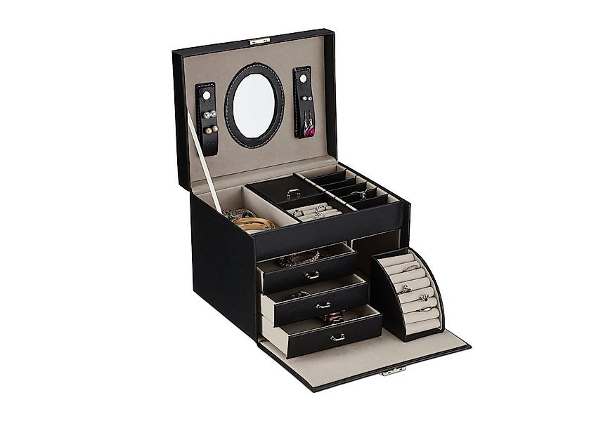 relaxdays Schmuckkasten mit Spiegel günstig online kaufen