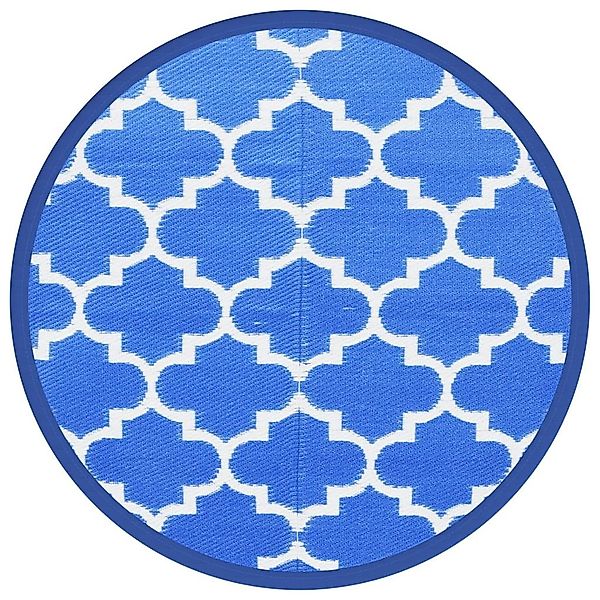 vidaXL Outdoorteppich Outdoor-Teppich ARAKIL Blau Ø120 günstig online kaufen