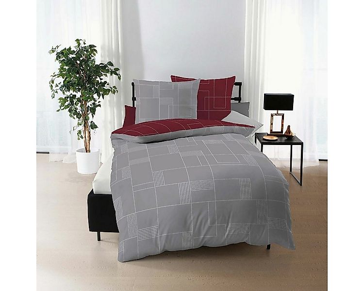 TRAUMSCHLAF Bettwäsche Uptown, Biber, 3 teilig, kuschelige Biberbettwäsche günstig online kaufen