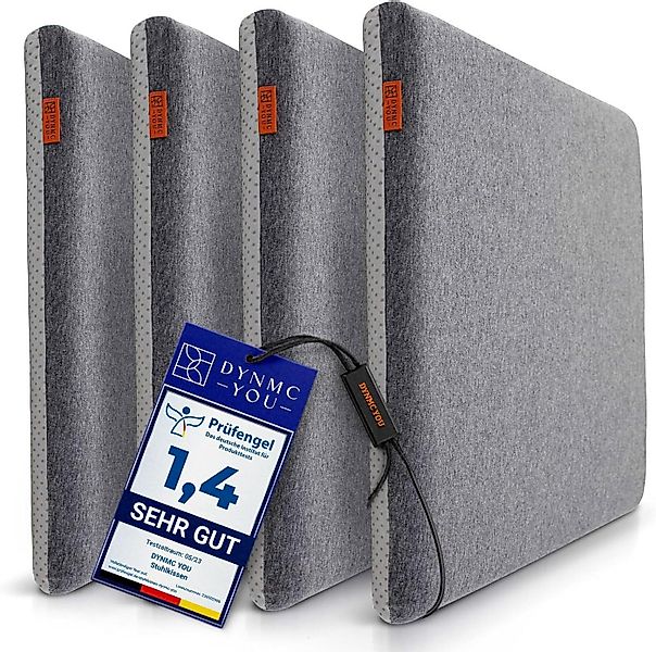 DYNMC you Sitzkissen Stuhlkissen 40x40 - Eckig Set Mittelhart, Sitzkissen B günstig online kaufen