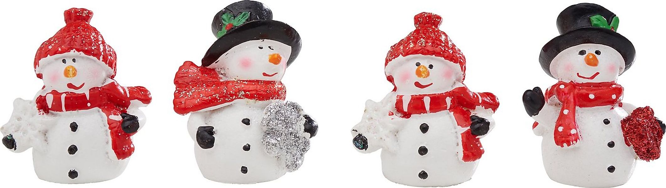 VBS Dekofigur Mini Schneemann Frosty (4 St), 4 Stück günstig online kaufen