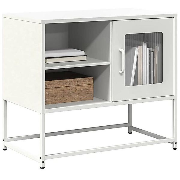 vidaXL Schrankmodule TV-Schrank Weiß 68x39x60,5 cm Stahl günstig online kaufen