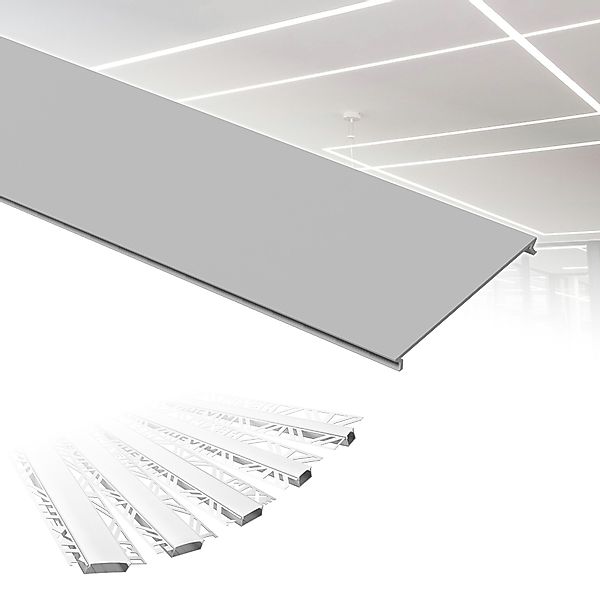 Hexim LED-Stripe-Profil 2m Trockenbauprofil Alu LED günstig online kaufen