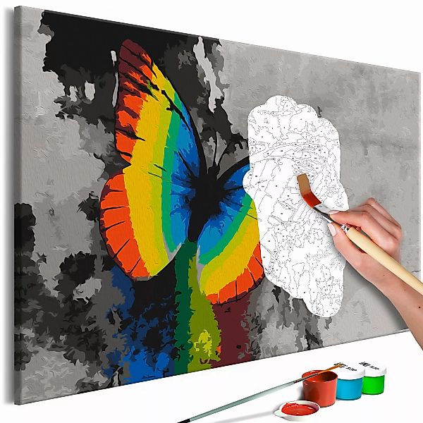 Malen Nach Zahlen - Colourful Butterfly günstig online kaufen