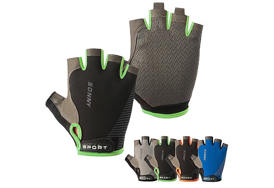 BTTO Hsch. Fahrradhandschuhe Fingerlose Handschuhe Eisseide, Silikon Rutsch günstig online kaufen