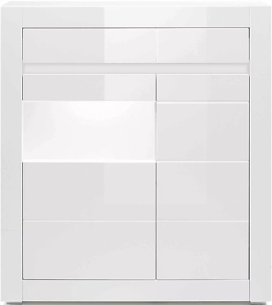 INOSIGN Vitrine "Carat", Höhe 112 cm, Leisten angeliefert, 1 x grau, 1 x we günstig online kaufen