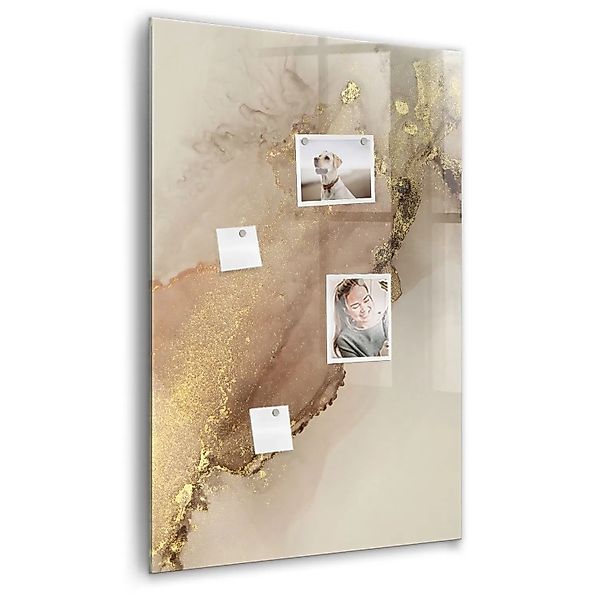 Tulup Magnettafel Beschreibbar Glitzernder Marmor 60x90 cm Magnettafel Küch günstig online kaufen