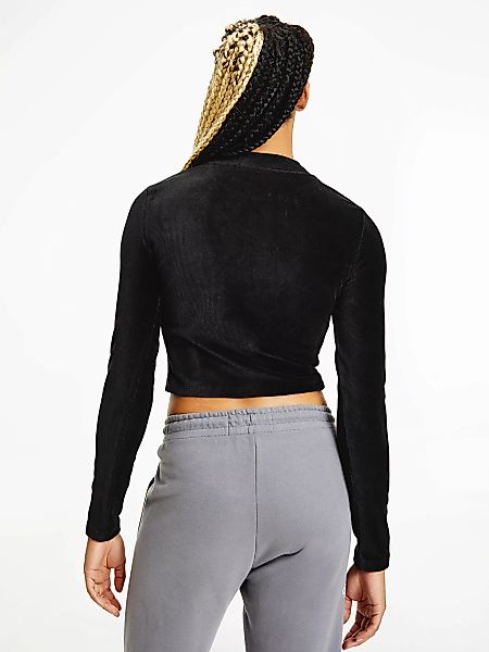 Calvin Klein Jeans Langarmshirt VELVET RIB LONG SLEEVE TOP günstig online kaufen