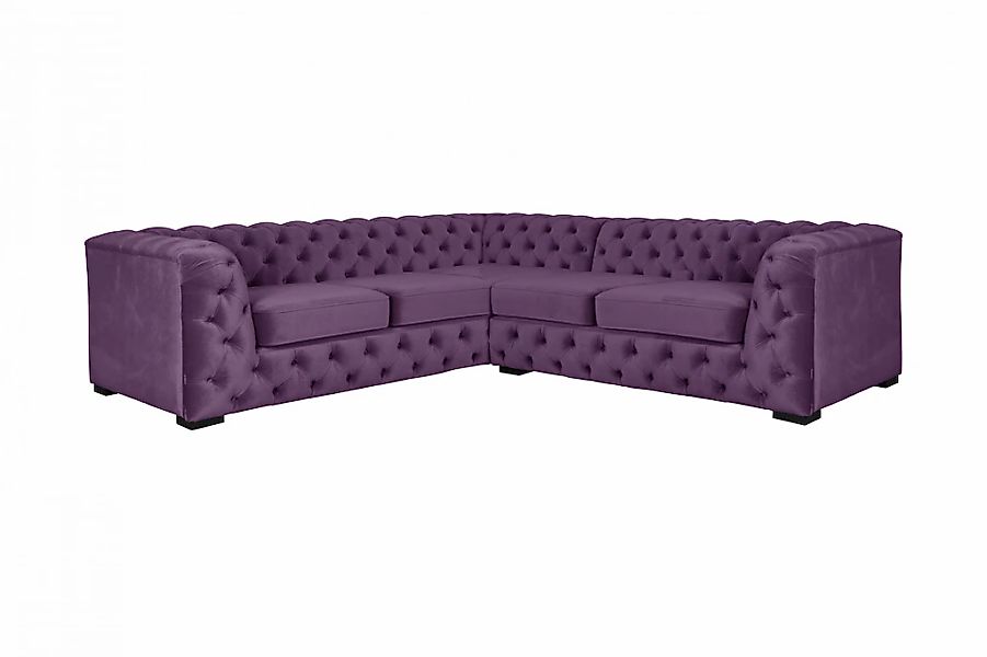 Home affaire Chesterfield-Sofa "KALINA L-Form", hochwertige Chesterfield-Au günstig online kaufen