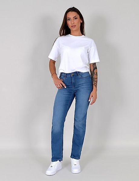 ESRA Straight-Jeans Damen Stretch-Jeans G1400 Straight günstig online kaufen