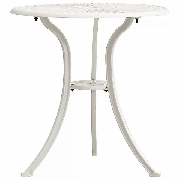vidaXL Gartentisch Gartentisch Weiß 62x62x65 cm günstig online kaufen