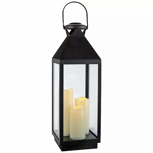 POCOline LED-Laterne schwarz B/H/L: ca. 19,5x60x19,5 cm günstig online kaufen