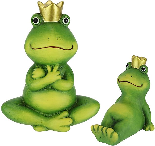 I.GE.A. Dekofigur Deko Garten Figur Froschkönig günstig online kaufen