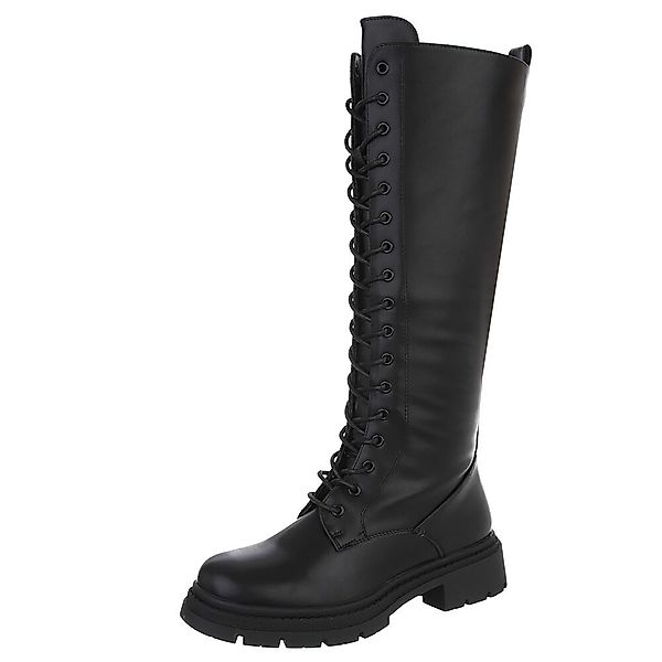 Ital-Design Langer Schnürstiefel für Damen – günstig online kaufen