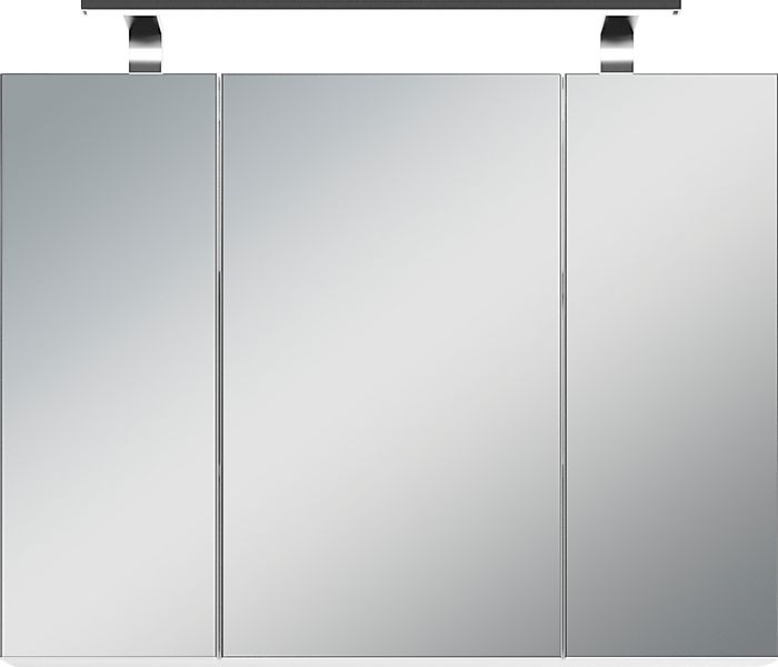 byLIVING Spiegelschrank "Spree", Breite 80 cm, 3-türig, mit LED Beleuchtung günstig online kaufen