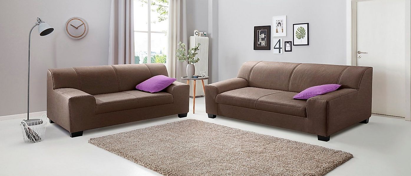 DOMO collection Polstergarnitur Amando, (Spar-Set), bestehend aus 2er- und günstig online kaufen