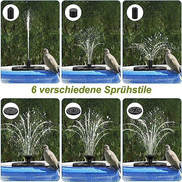 UE Stock Teichpumpe Solar Springbrunnen Teichpumpe günstig online kaufen