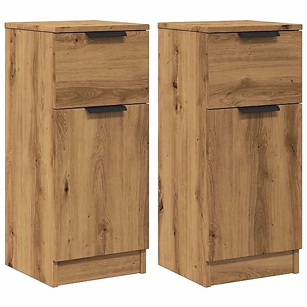 vidaXL Sideboards 2 Stk Artisan-Eiche 30x30x70 cm Holzwerkstoff 856954 günstig online kaufen