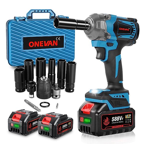 ONEVAN Akku-Schlagschrauber 950 Nm Bürstenloser Motor 1/2 Zoll günstig online kaufen