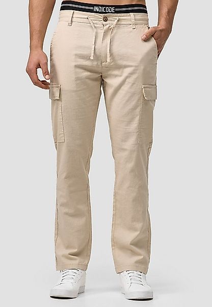 Indicode Leinenhose Herren Leonardo Sommerhose Leinen Herrenhose mit aufges günstig online kaufen
