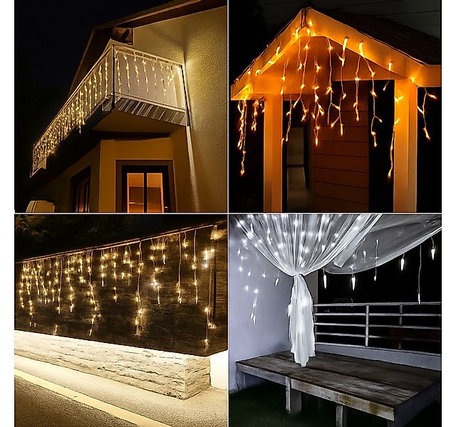 Diyarts LED-Lichternetz, 320-flammig, 15,75m Warm- & Kaltweiß Lichterkette günstig online kaufen