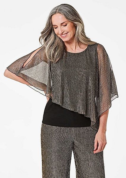 GOLDNER Print-Shirt Jerseyshirt mit Glanzakzenten Shirt mit asymmetrischem günstig online kaufen