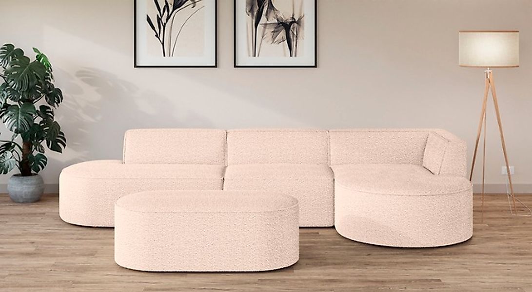OTTO home Ecksofa »EIVIND Designer Sofa mit Ottomane rechts/links, B/T/H: 3 günstig online kaufen