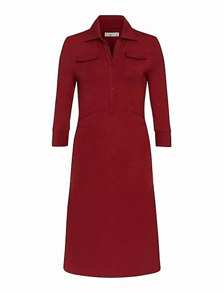 Brigitte von Boch Hemdblusenkleid Millet Stretch-Kleid burgund günstig online kaufen