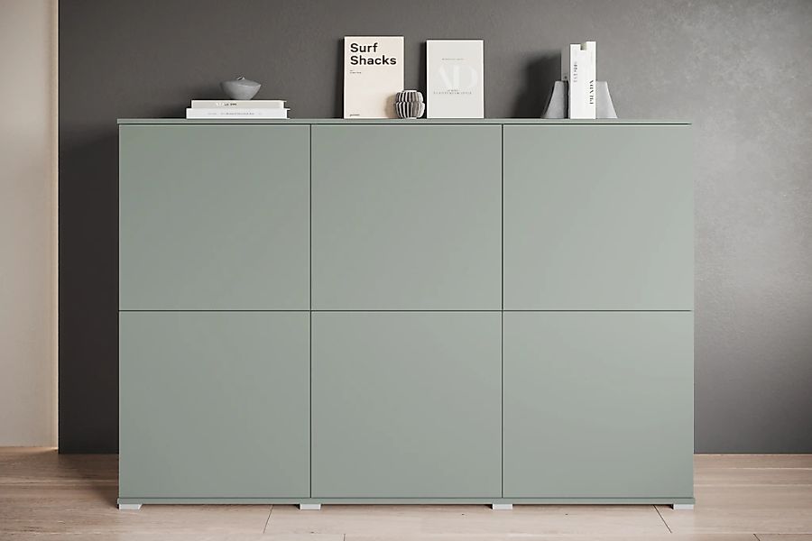OTTO home Highboard "Kenia, moderne grifflose Hochkommode mit 6 Türen, Brei günstig online kaufen