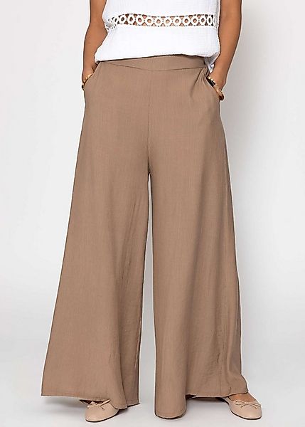 SASSYCLASSY Stoffhose Lässige Hose Damen in Crincle-Optik Stoffhose mit Gum günstig online kaufen