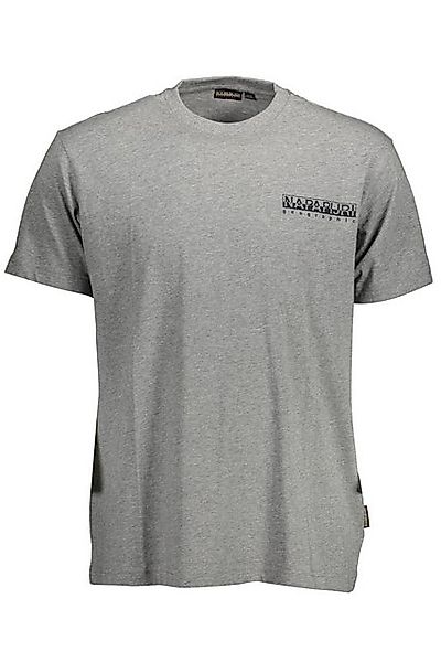 Napapijri T-Shirt Graues Herren T-Shirt mit Druck und günstig online kaufen