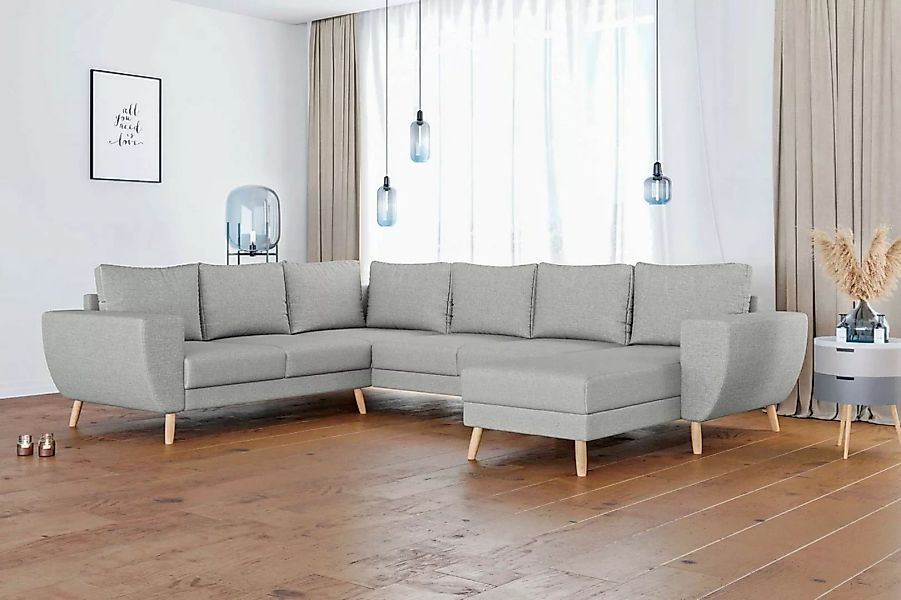 99rooms Wohnlandschaft Apollo, Sofa, U-Form, Wellenfederung günstig online kaufen